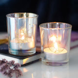 Iridescent Sun & Moon Votive Candle Holders
