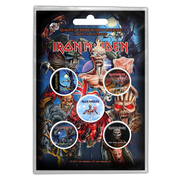 Iron Maiden Button Badge Set: Later Albums