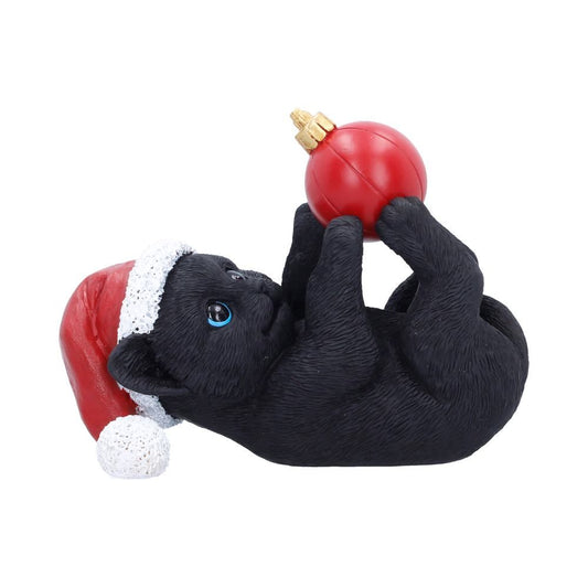 Jingle Paws Christmas black cat ornament by Nemesis Now