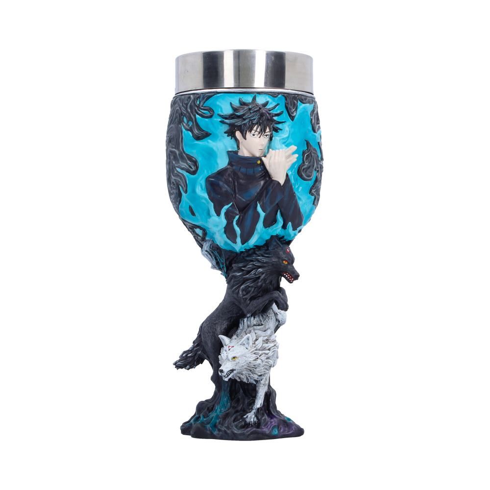 Front view of the Megumi Fushiguro goblet and Divine Dogs stem
