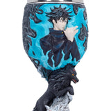 Close-up of Megumi Fushiguro artwork on the goblet