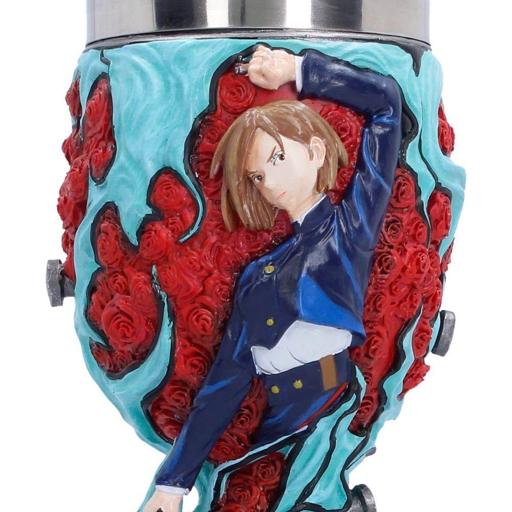 Close-up of Nobara Kugisaki artwork on the goblet