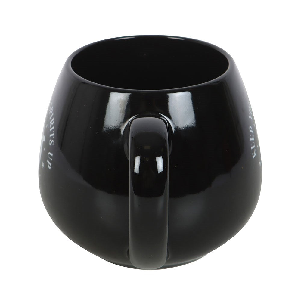 Rounded 500ml ghost mug side view