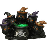 Kindle's Potion Light Up Cats and Cauldron Ornament