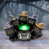 Kindle's Potion Light Up Cats and Cauldron Ornament
