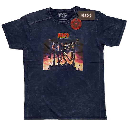 Kiss Destroyer Blue Wash T-shirt