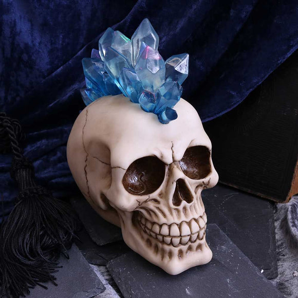 LED Crystal Mohawk Skull