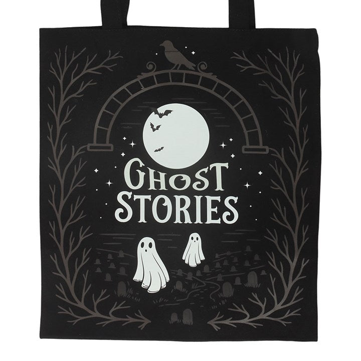 Ghost Stories spooky tote bag front view