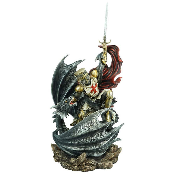 Legend’s Fall – Templar Knight vs Dragon Figurine