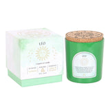 Leo Orange & Bergamot, Aventurine Crystal Candle