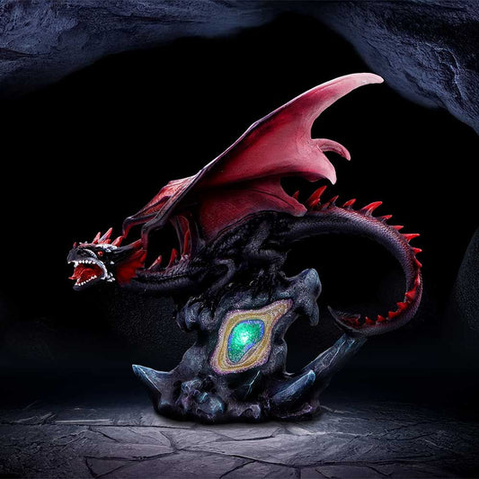 Leroux Dragon Figurine with Light Up Base