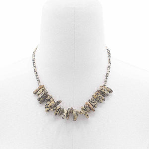 Longstone Crystal Necklace - Dalmatian Stone