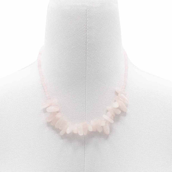 Longstone Crystal Necklace - Rose Quartz