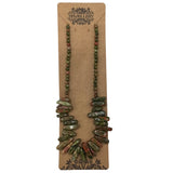 Longstone Crystal Necklace - Unakite