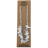 Longstone Crystal Necklace - White Jasper