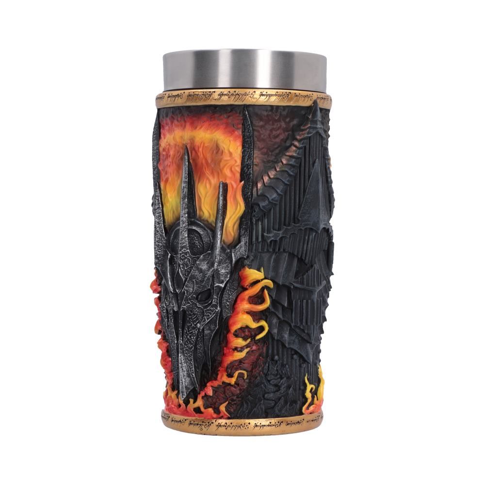 Sauron tumbler with Barad-dur design
