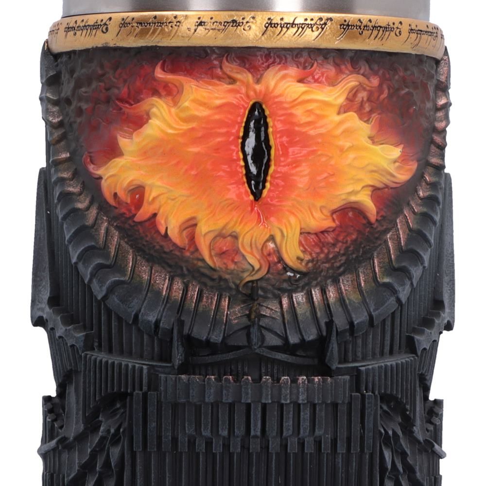 Eye of Sauron detail on collectible tumbler