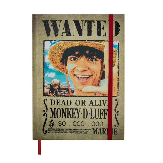 One Piece - Luffy Wanted Notebook