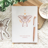 Luna Moth Journal & Quartz Crystal Pen