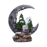 Lunar Companions Wolves Moon Figurine