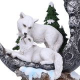 Lunar Companions Wolves Moon Figurine
