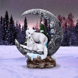 Lunar Companions Wolves Moon Figurine