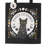 Black Magick Cat Energy Tote Bag