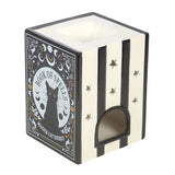 Black Cat Spell Book Oil Burner