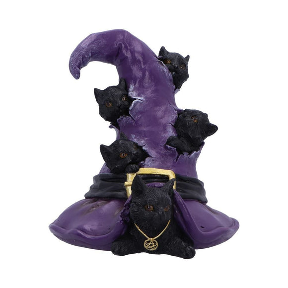 Magical Mischief Witch Black Cats Figurine