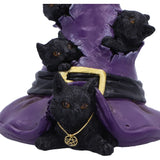 Magical Mischief Witch Black Cats Figurine