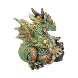 Malachite Metallic Dragon Figurine