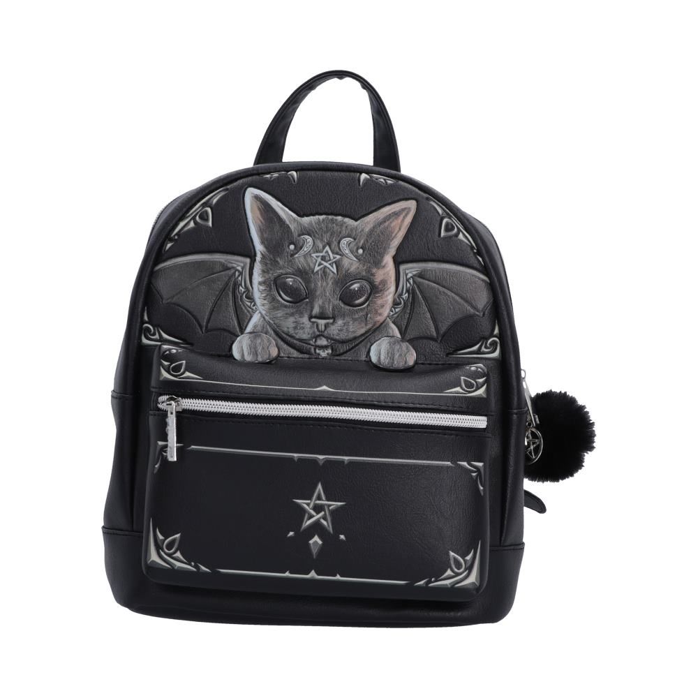 Malpuss Cult Cuties black gothic cat backpack by Nemesis Now