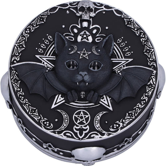 Malpuss Bat Cat Trinket Box