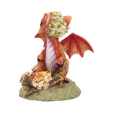 Marigold Flower Dragon Figurine