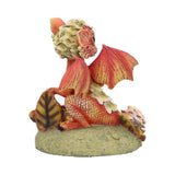 Marigold Flower Dragon Figurine