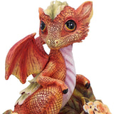 Marigold Flower Dragon Figurine