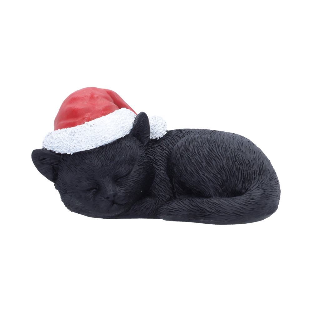 Merry Whiskers Christmas black cat ornament by Nemesis Now