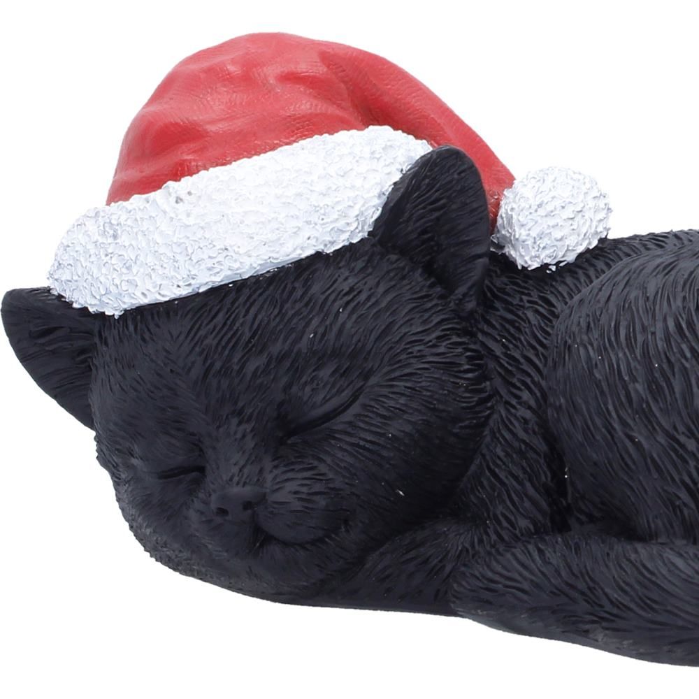 Close-up of Merry Whiskers Christmas cat ornament