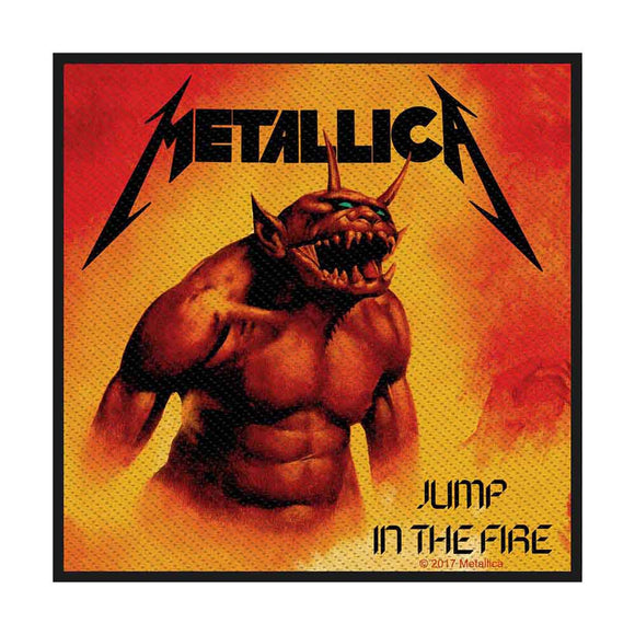 Metallica Sew On Patch: Jump in the Fire