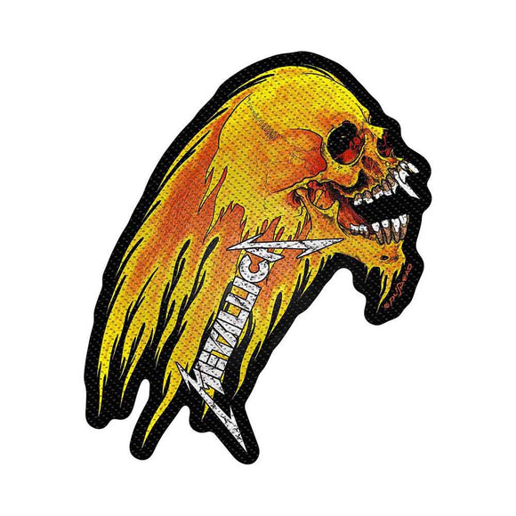 Metallica Flaming Skull Patch