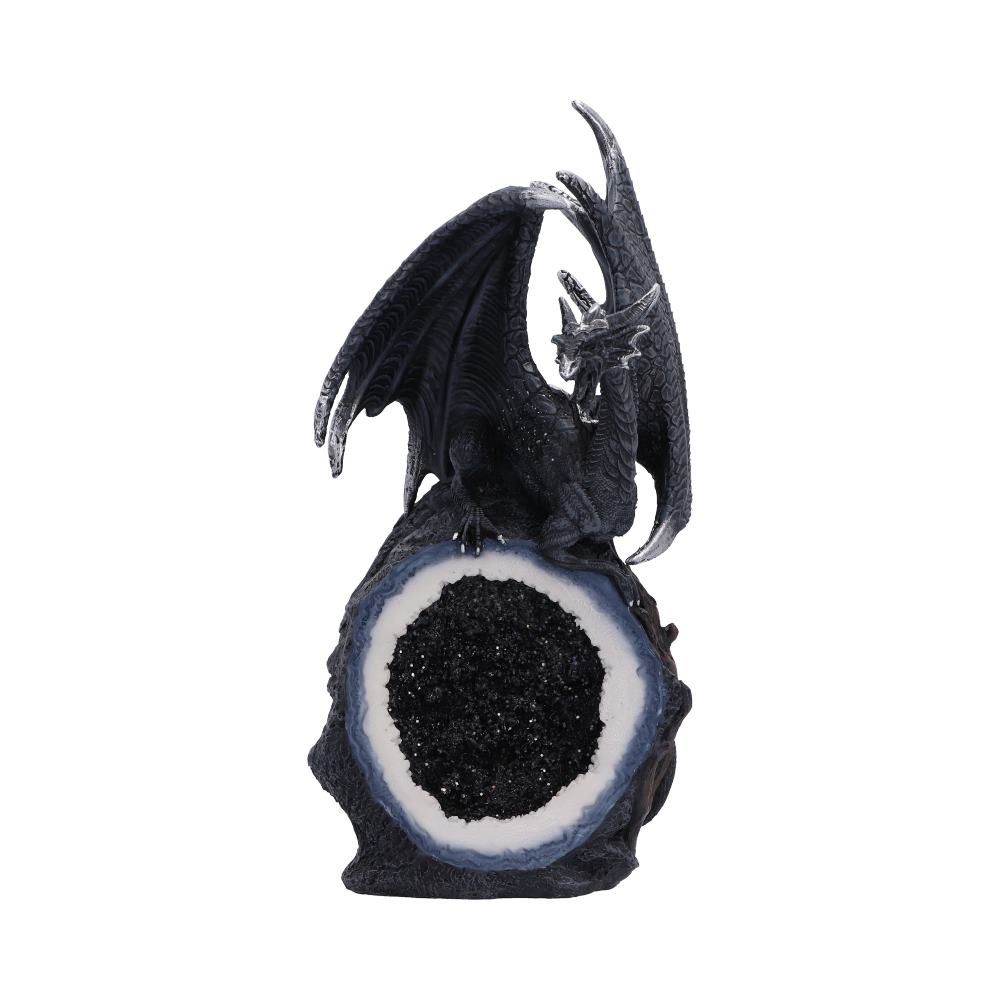 Midnight Crystal Overseer black dragon figurine by Nemesis Now