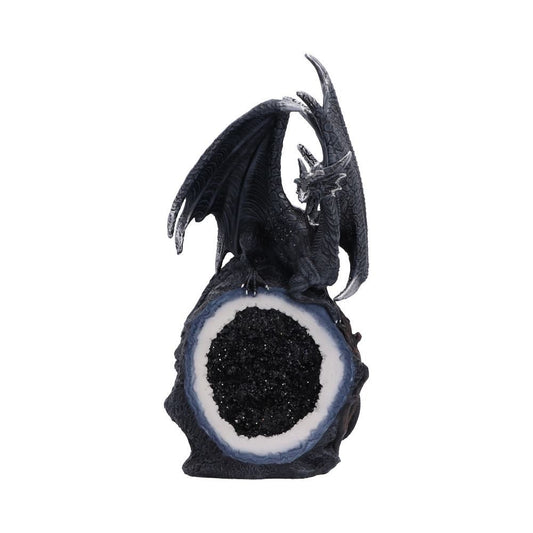 Midnight Crystal Overseer black dragon figurine by Nemesis Now