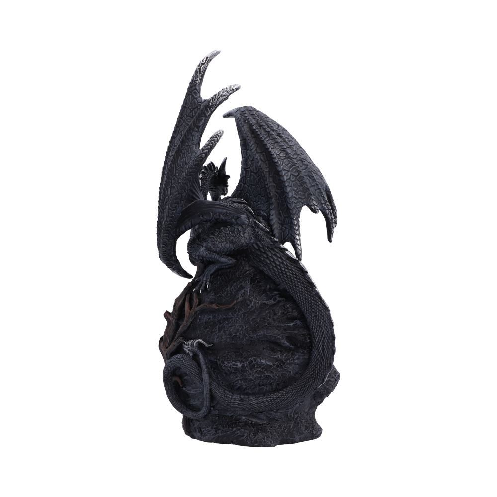 Back of Midnight Crystal Overseer dragon figurine