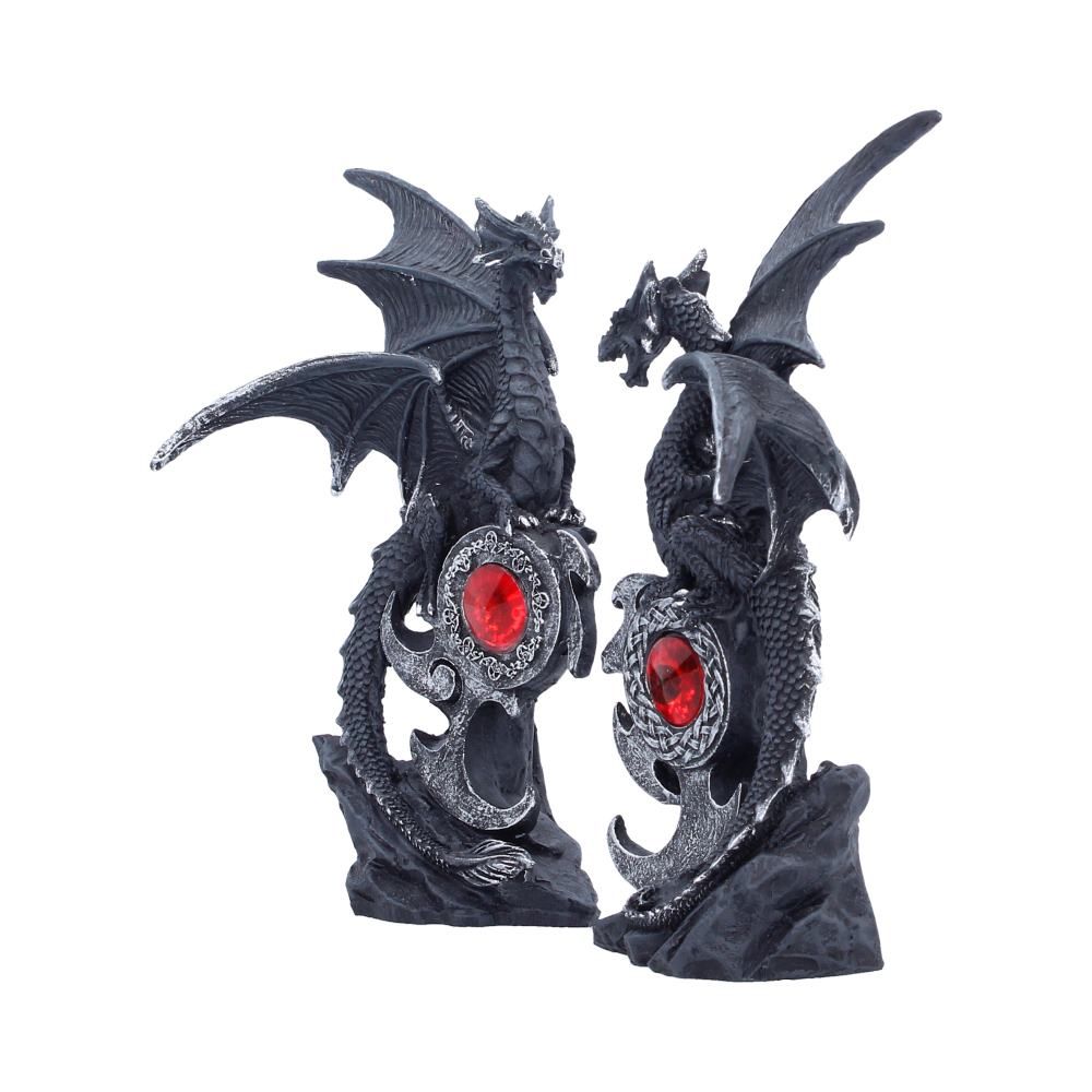 Midnight Protectors Set of 2 Dragon Figurines