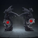 Midnight Protectors Set of 2 Dragon Figurines
