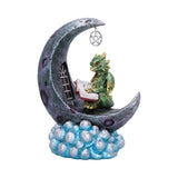 Moonbound Scholar LED Dragon Figurine