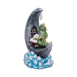 Moonbound Scholar LED Dragon Figurine