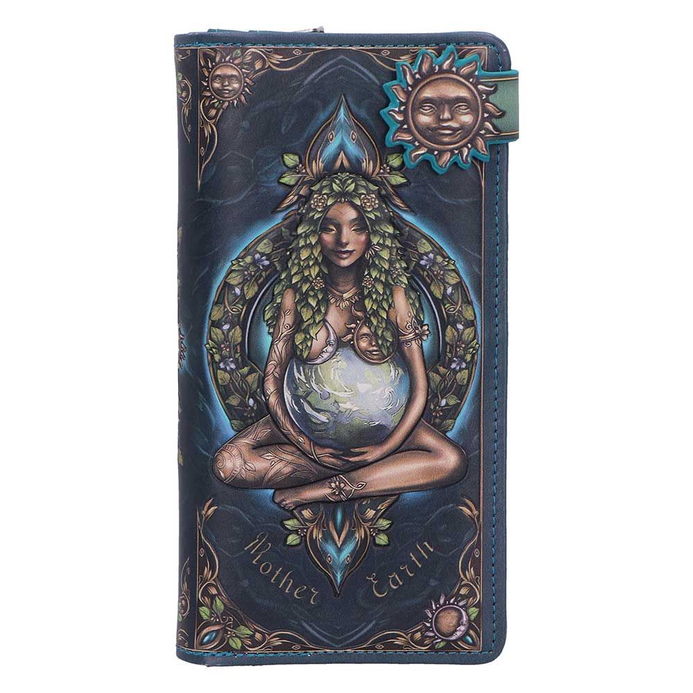 Mother Earth spiritual embossed purse