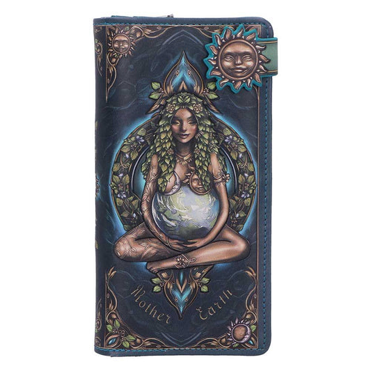 Mother Earth spiritual embossed purse