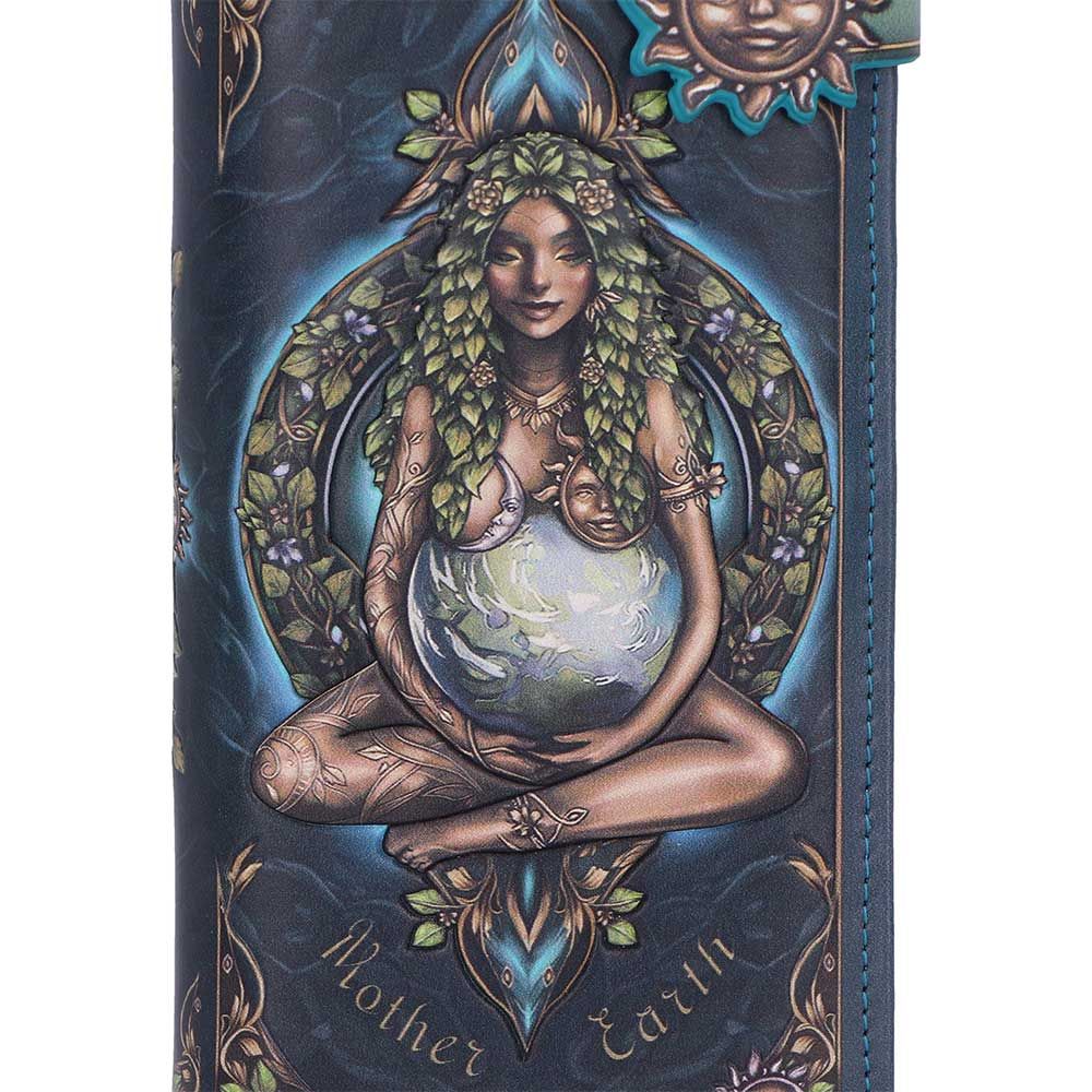 Mother Earth embossed pagan purse artwork